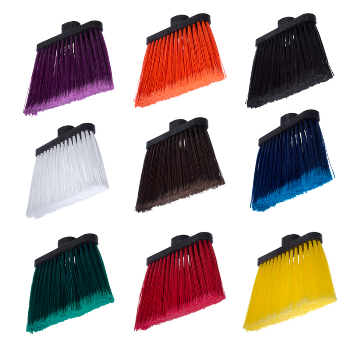 Color-coded broom heads