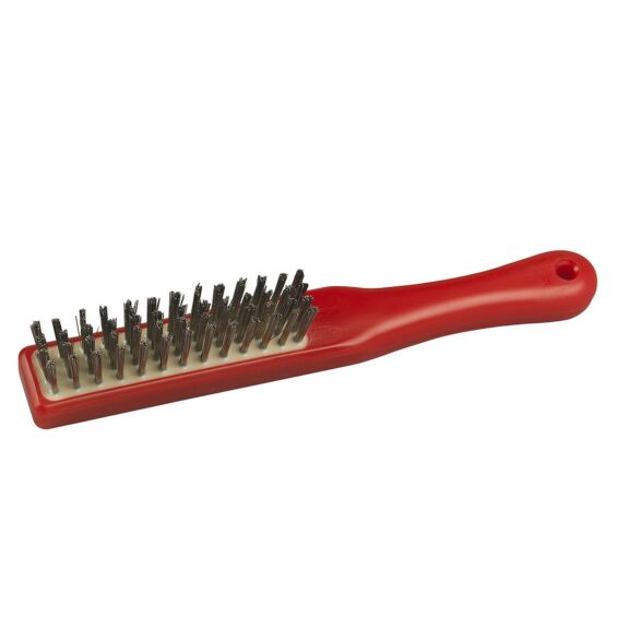 Stainless steel wire scratch brush, abrasive, resin set