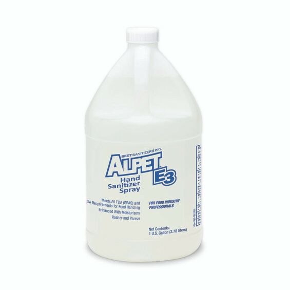 Alpet E3 Hand Sanitizer Spray, 1-Gallon