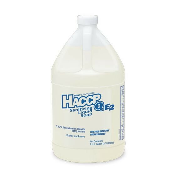 HACCP Q E2 Sanitizing Liquid Soap, 1-Gallon